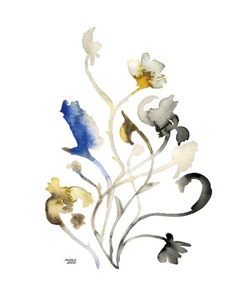 Framed Watercolor Botanical II Print