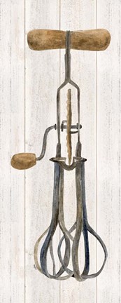 Framed Vintage Kitchen Egg Beater Print