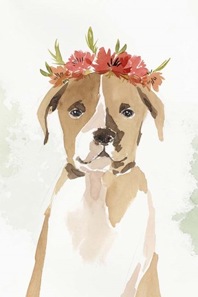 Framed Puppy II Print