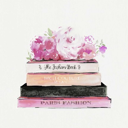 Framed Fashion Books Print