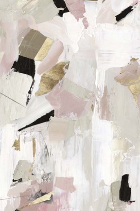 Framed Black Rose Gold I Print