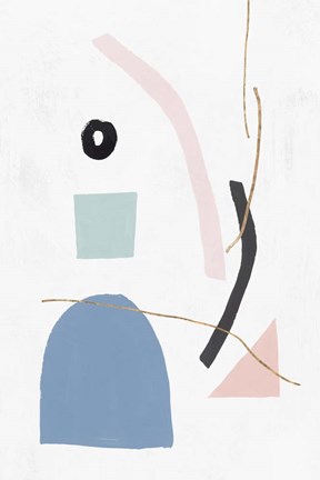 Framed Precision II Blush Print