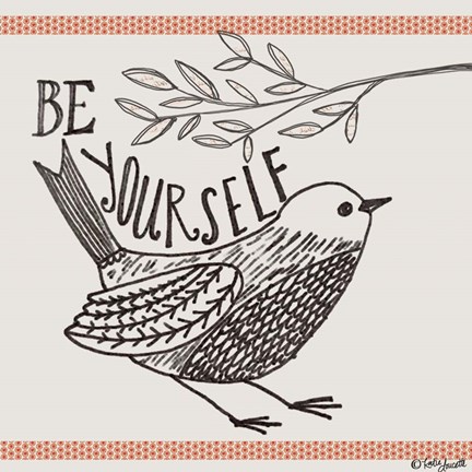 Framed Be Yourself Print