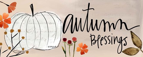 Framed Autumn Blessings Print