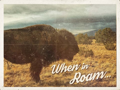 Framed When in Roam Print
