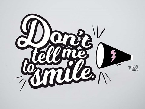 Framed Megaphone Print