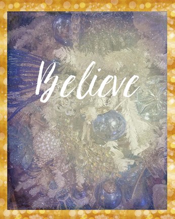 Framed Believe Print