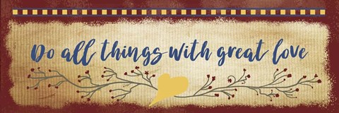 Framed Do All Things Print