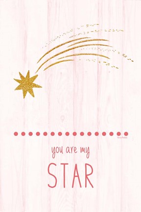 Framed You Are My Star Print