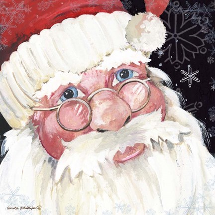 Framed Santa Selfie II Print