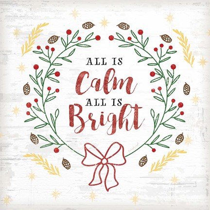 Framed All is Calm Print