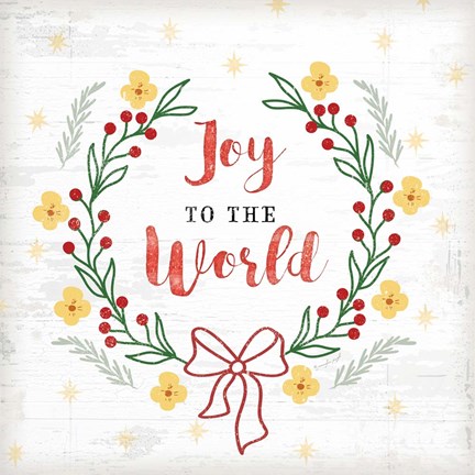 Framed Joy to the World Print