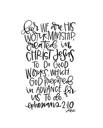 Framed Ephesians 2-10 Print