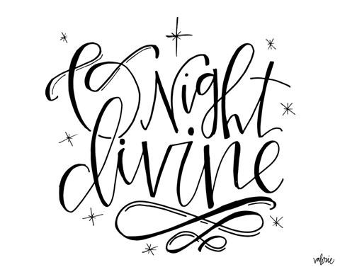 Framed O Night Divine Print