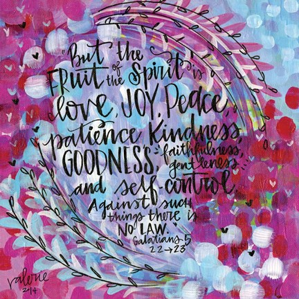 Framed Fruit of the Spirit Print