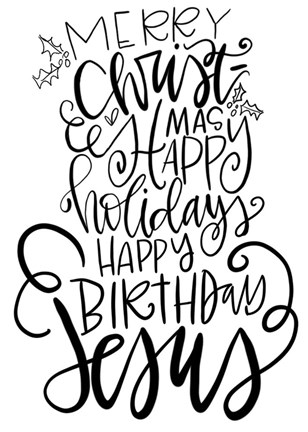 Framed Merry Christmas Print