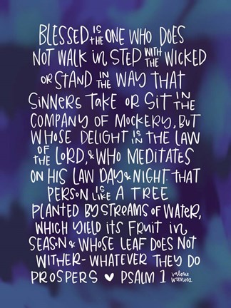 Framed Blessed is the One Print