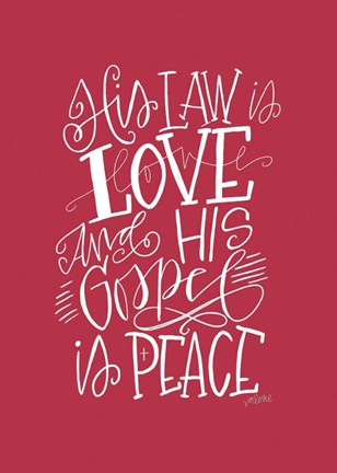 Framed As I Love You Print