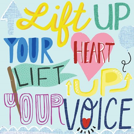 Framed Lift Up Your Voice Print
