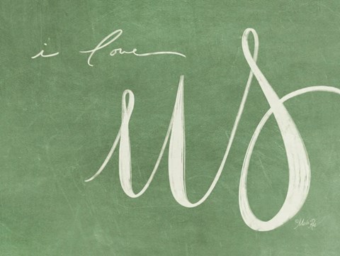 Framed I Love Us Print