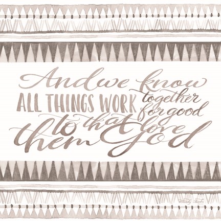 Framed All Things Work Together Print