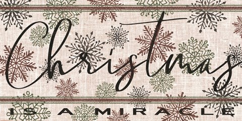Framed Christmas is a Miracle Print