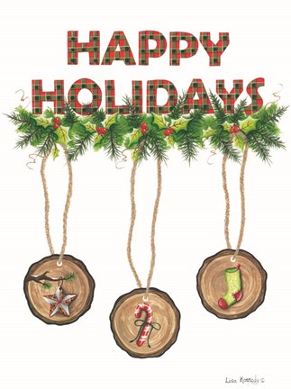 Framed Happy Holidays Print