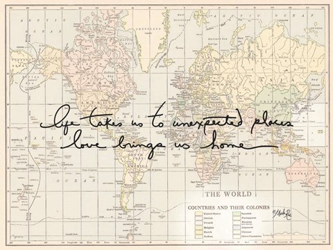 Framed Unexpected Places Print