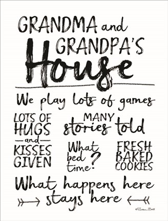 Framed Grandma and Grandpa&#39;s House Print