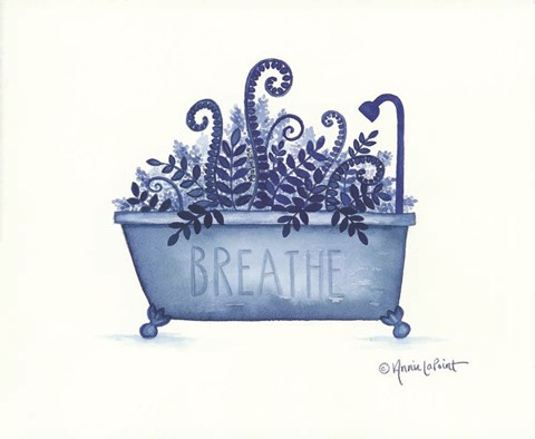 Framed Breathe Tub Print