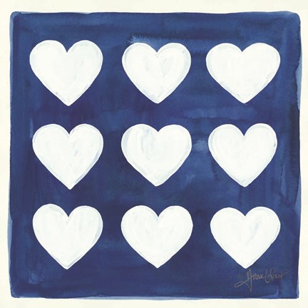 Framed Crazy Hearts Print