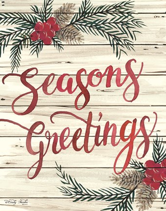 Framed Seasons Greetings Print