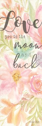 Framed I Love You to the Moon and Back Print