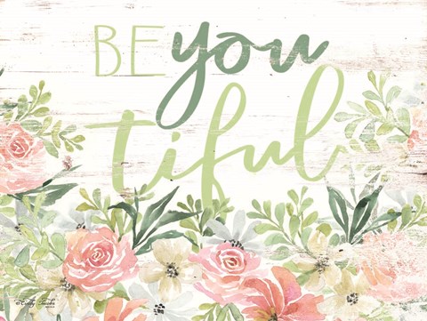 Framed Floral Be You Tiful Print