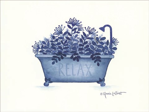 Framed Relax Tub Print