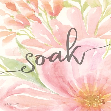 Framed Floral Soak Print