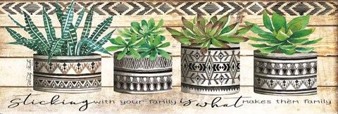 Framed Sticking with Your Family Print