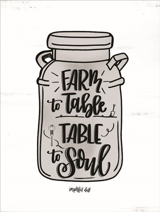 Framed Farm to Table ~ Table to Soul Print