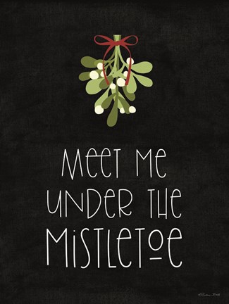 Framed Meet Me Under the Mistletoe Print