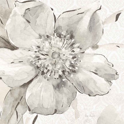 Framed Indigold VI Gray Print