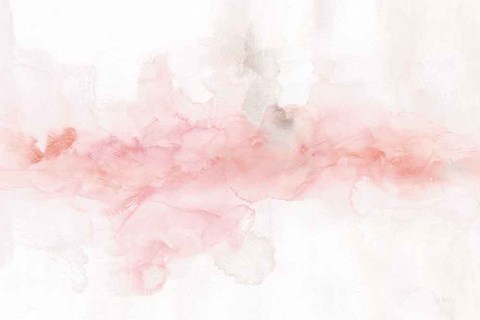 Framed Rainbow Seeds Abstract Blush Gray Crop Print