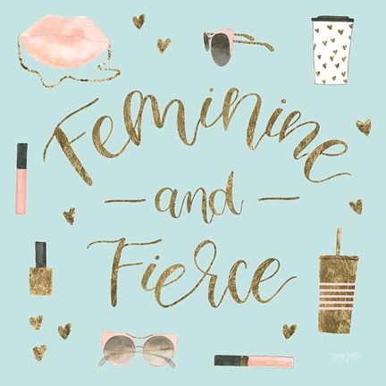 Framed Boss Ladies VI Mint Print