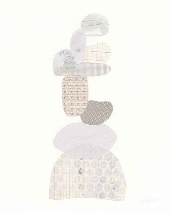 Framed Whimsy I Neutral Print