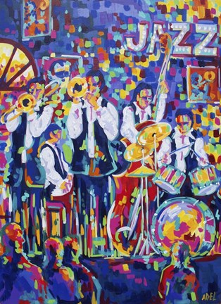Framed New Orleans Club Jazz Print