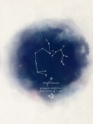 Framed Sagittarius Print