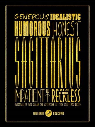 Framed Sagittarius Print