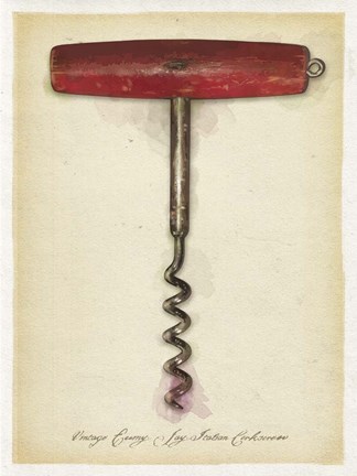 Framed Red Wood Handle CS Print