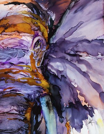 Framed Sometimes You Just Need a Purple Elephant Print