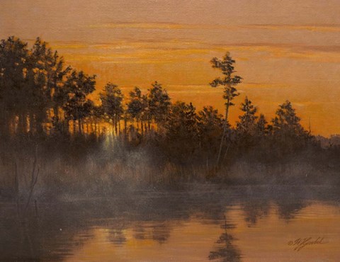Framed Wicomico Creek Sunset Print