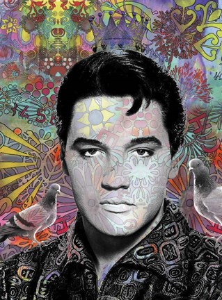 Framed King Elvis Print